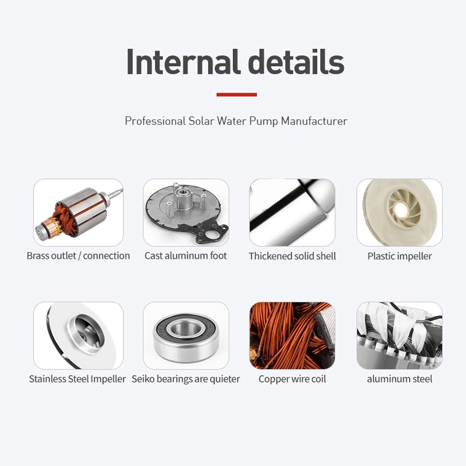 Srliya 220W Powerful DC Submersible with Centrifugal Impeller, Copper Motor, Stainless Steel Housing for Gardens, Ponds, Boats with Aquaculture image number 5