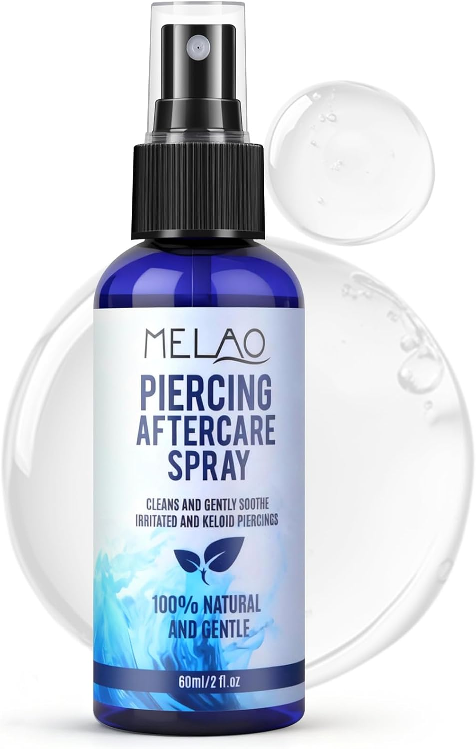 Piercing Aftercare Spray - 60Ml, for Cleansing & Comfort with Sea Salt, Aloe Vera and Rosemary. Suitable for Ear, Nose, Lip, Eyebrow, Belly & Body Piercings. image number 4