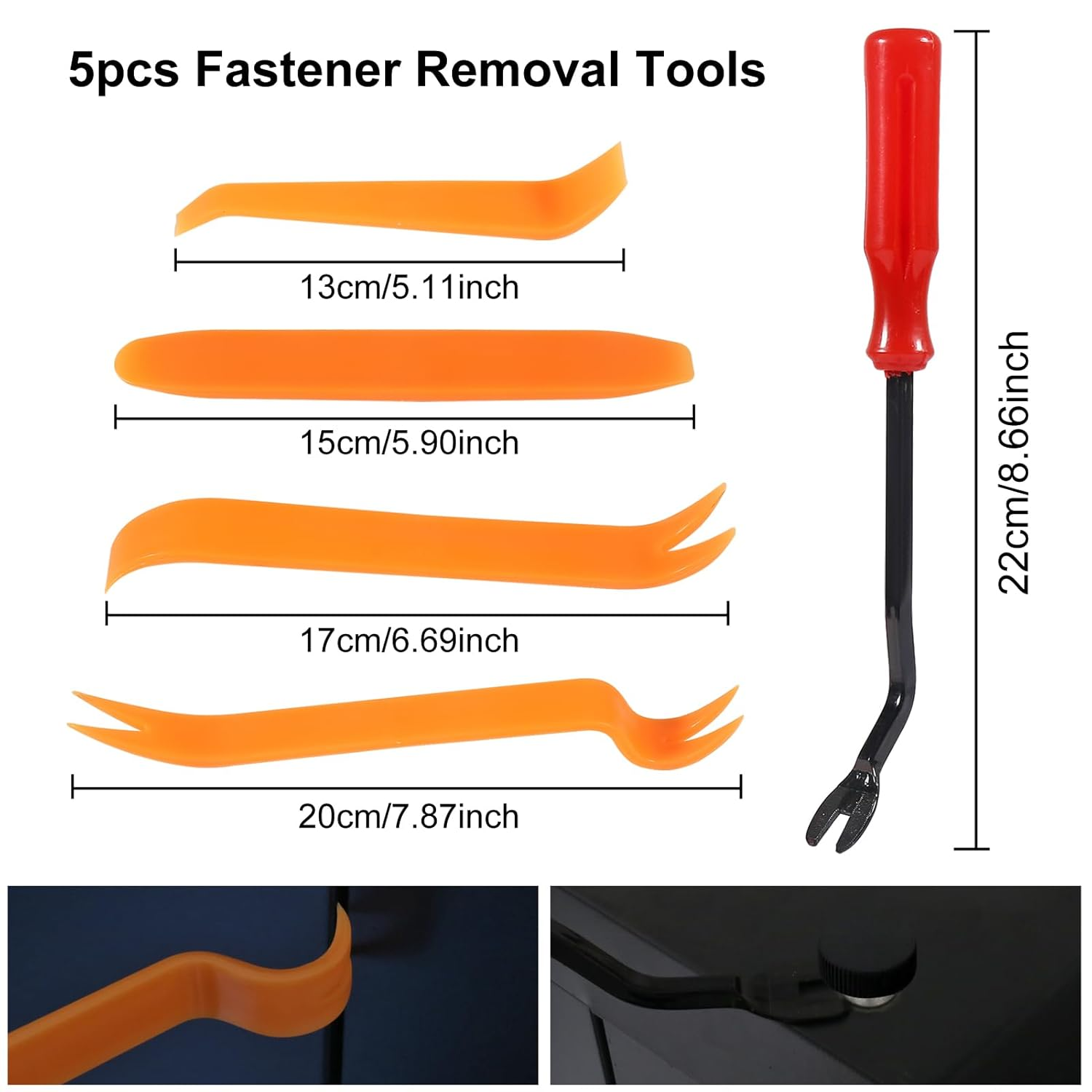 725Pcs Car Push Retainer Clips & Auto Fasteners Assortment -23 Most Popular Sizes Nylon Bumper Fender Rivets with 10 Cable Ties and Fasteners Remover for Toyota GM Ford Honda Chevy image number 2