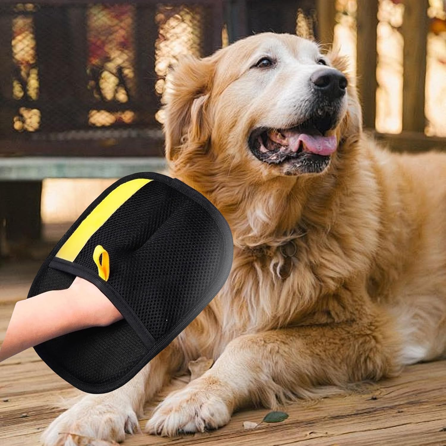 Pack of 2 Cat Hair Remover Gloves, Double-Sided Care Gloves, Pet Hair Remover Glove, Fur Gloves, Cat, Reusable Hair Remover Tool for Dogs, Cats and Horses image number 6