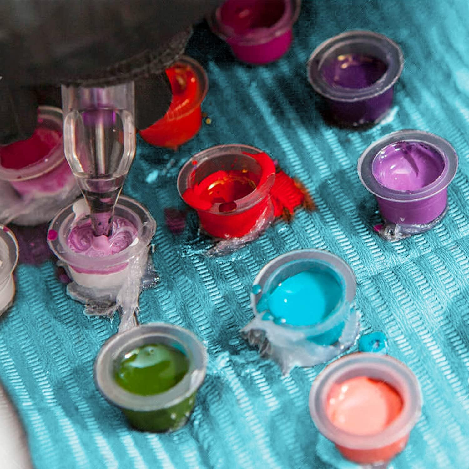 Disposable Dental Bibs, 50 Pcs Waterproof Patient Bibs Dentist Bibs Napkin Tattoo Bibs Sheets Cloths Tattoo Table Covers Clean Pad Tattoo Tray Covers Tattoo Supplies, 13 X 18" (Blue) image number 1