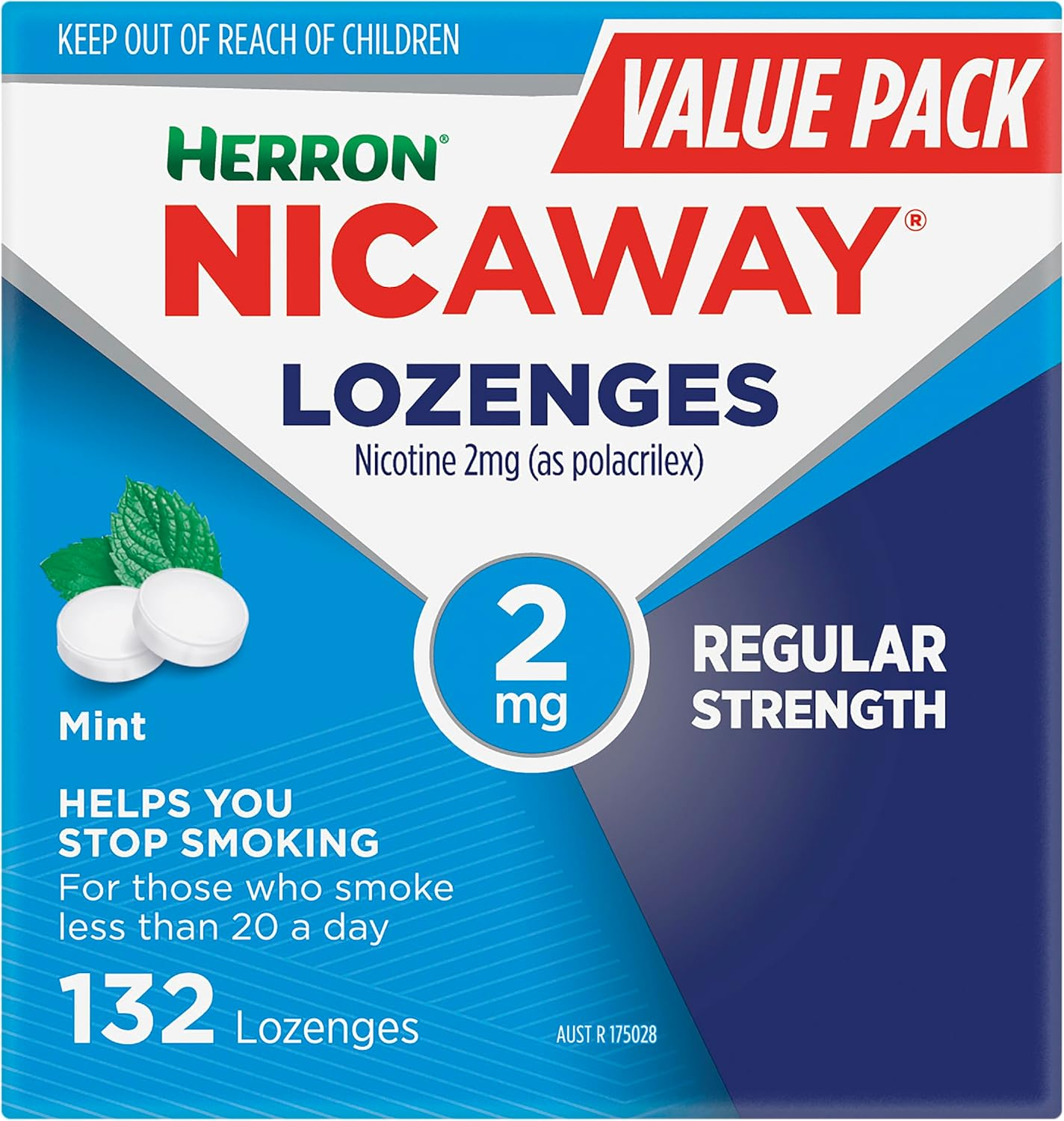 Nicaway 2Mg Stop Smoking Mint Lozenge (Pack of 132) image number 3