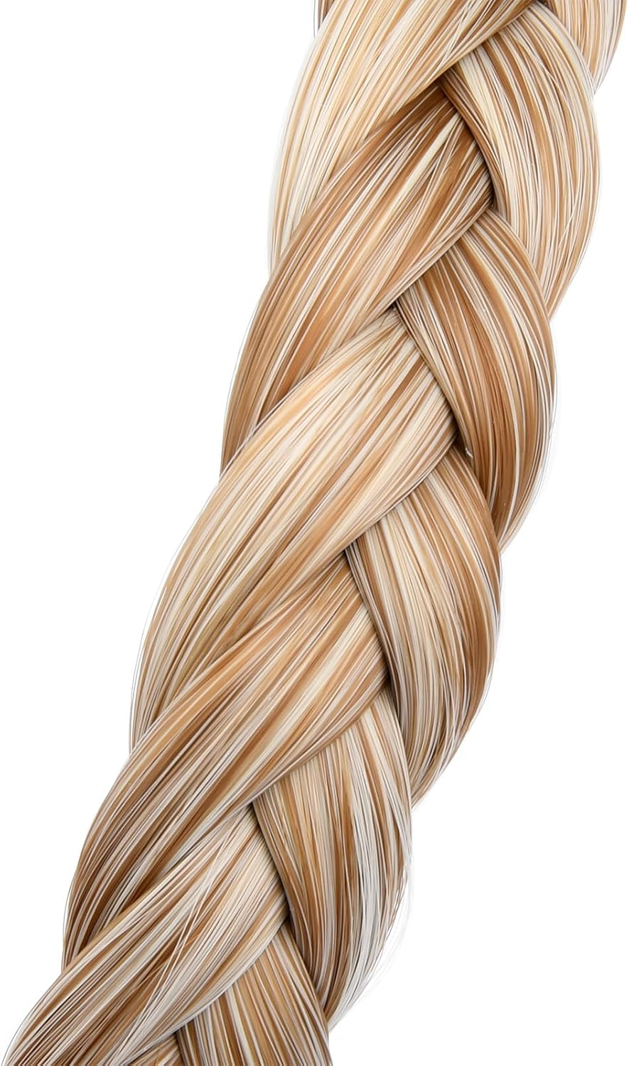 Gledola Braided Headband with Teeth Braids Hairband with Tooth Synthetic Hair Band Plaited Hairband for Women (Sandy Blonde) image number 6