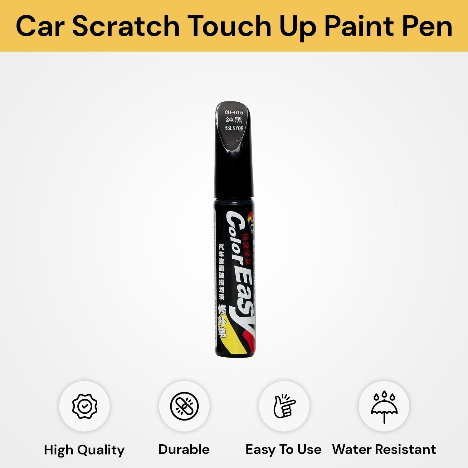 Car Paint Touch up Pen, Color Accurate Touch up Paint for Cars, Professional Automotive Paint Scratch Repair, Lasting Auto Scratch Remover, Quick Drying, Easy to Use, Safe and Non-Toxic