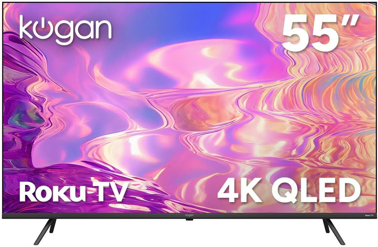 Kogan 55" QLED 4K Smart Compatible with Roku TV - R96Q - KAQL55R96KA - 55 Inch