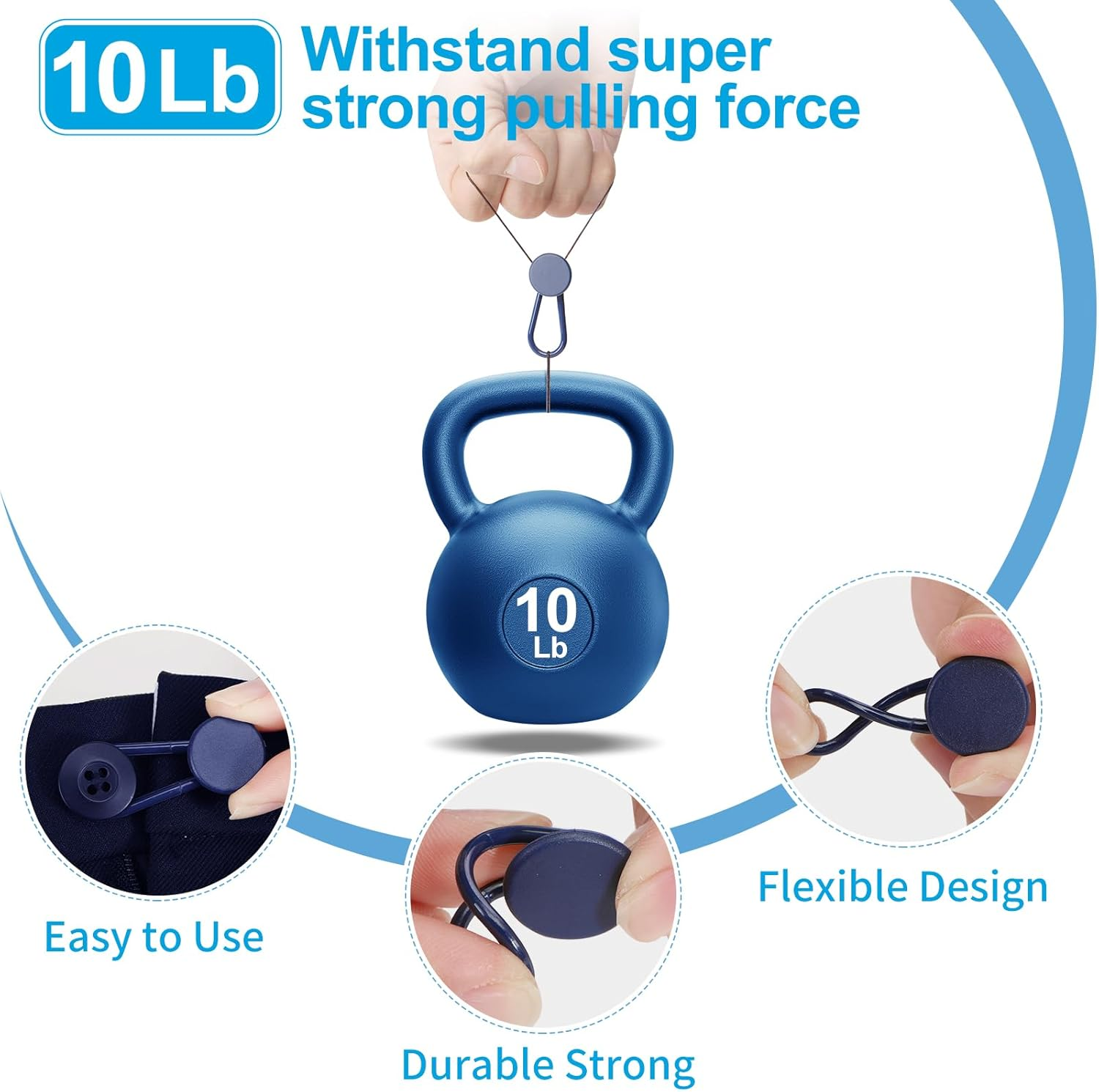 Ceryvop 12PCS Button Extenders for Jeans, Pants Waist Button Extender for Women Men, 3 Colors Pant Waistband Expander, Pants Waist Extension 1-1.4 Inches image number 3