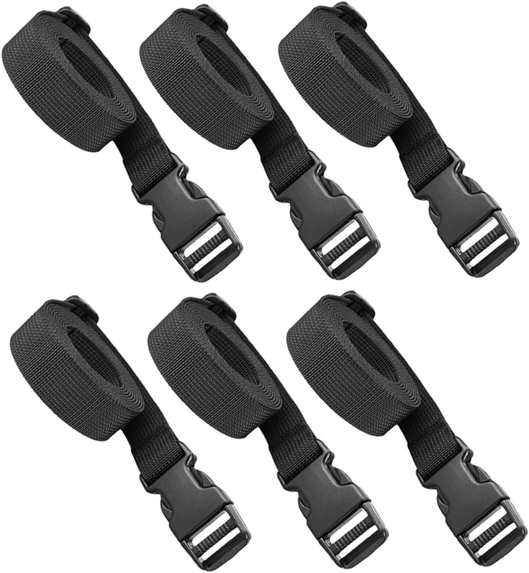 HOMSFOU 6Pcs Adjustable Suitcase Straps Luggage Straps Buckle Belts for Travel Outdoor image number 2