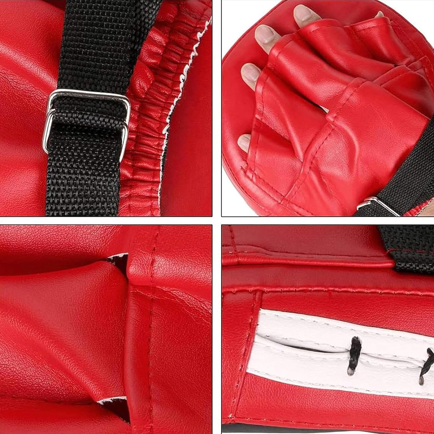 2Pcs Boxing Focus Pads High Elasticity EVA Non-Toxic Punching Target Mitts for Hook Jab Strike MMA UFC Kickboxingmuay Thaikarate Training Padded image number 2