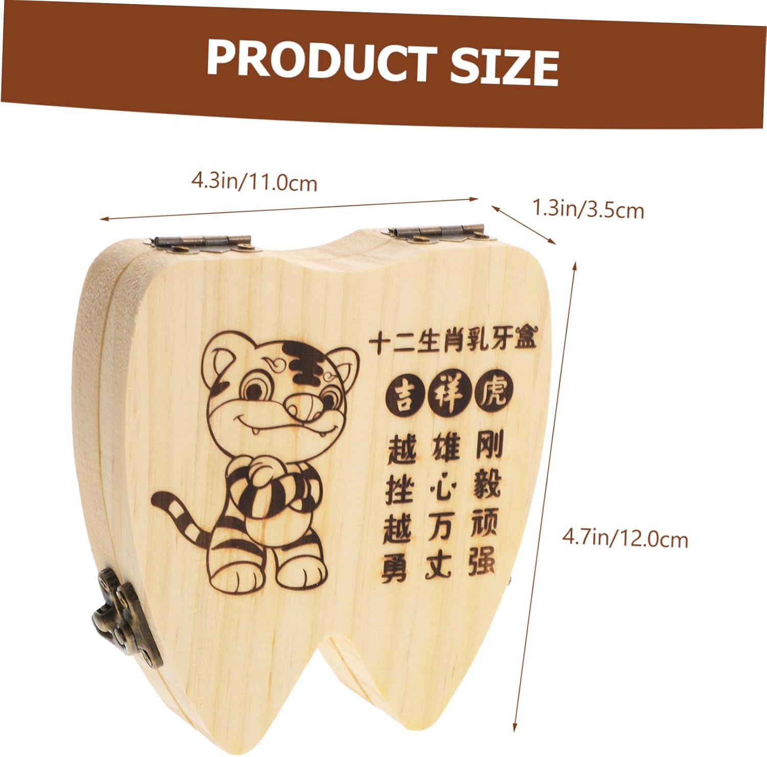 Kisangel 1 Set Tooth Keepsake Box Tooth Holder for Engraving Compact Design for Easy Carrying and Cherished Memories image number 3