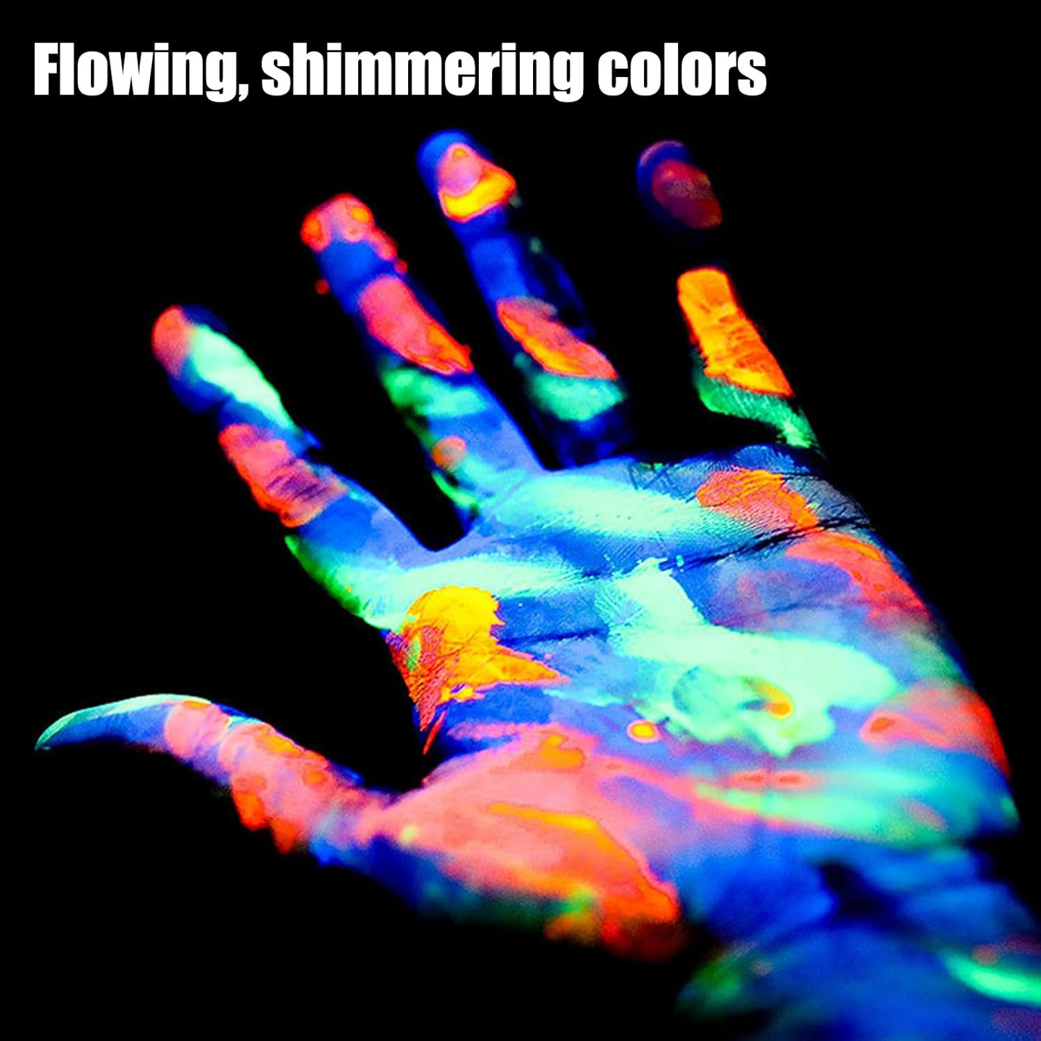 Glow in the Dark Pigment - 15 Color Luminous Powder for Art Projects, Safe Dye Set with Long Lasting Brightness, Self Glowing Pigment Powder for Slime Resin Nail Polish Craft Coating Decoration