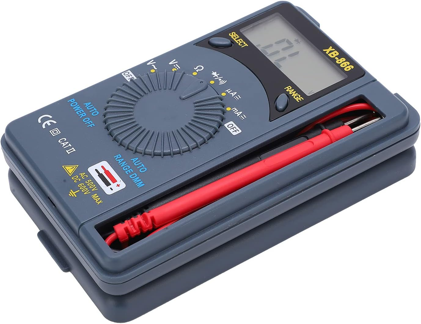 Voltage Tester, Pocket Small Size and Lightweight High Accuracy Multimeter for Measuring Voltage Resistance Current for Automotive image number 2