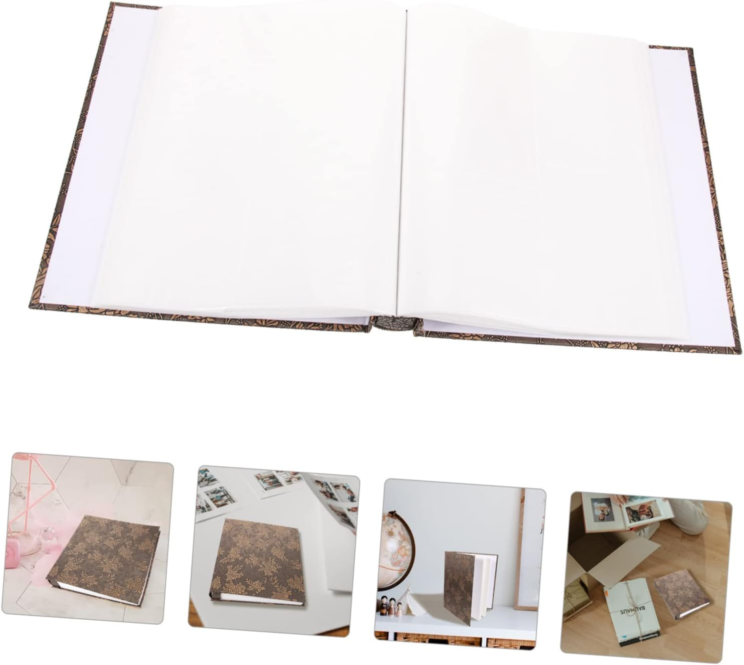 Cabilock Vintage Photo Album for Family Memories Handmade Picture Storage Book for Special Occasions Design Photo Capacity for Weddings and Collectible Keepsakes image number 2