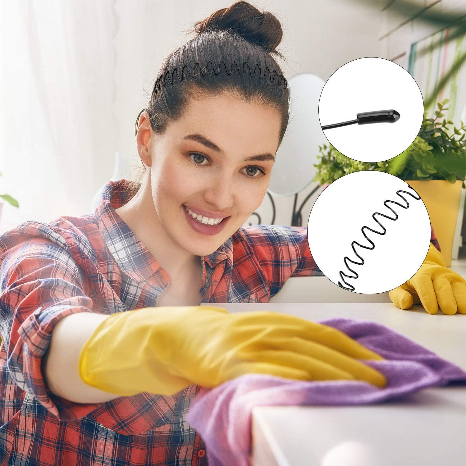 Hair Bands for Men, Non-Slip Sports Fashion Headband, Mens Metal Hair Band, Hair Hoop for Outdoor Sports, Weddings, Daily Wear (3 Pieces)