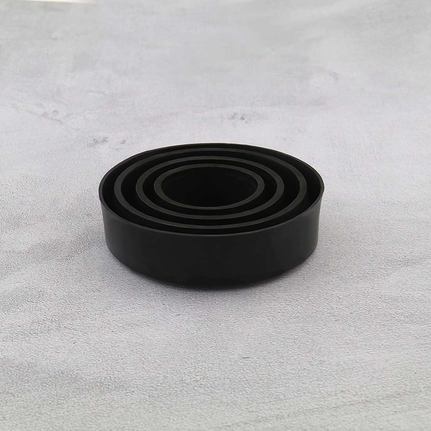 Emsea 2PCS Car LED Headlight Dust Covers 45-90Mm Rubber Seal Waterproof Dustproof Headlamp Cap Car Headlight Housing Shell Cap Black image number 2