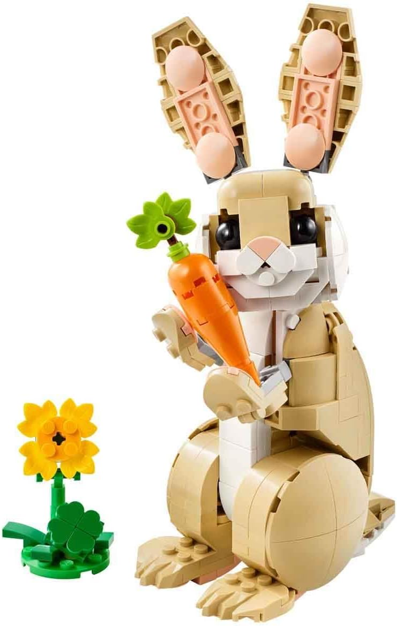 LEGO Creator 3In1 Cute Bunny Toy for 8+ Year Old Girls & Boys, Construction Kit Rebuilds into a Rabbit, Llama Animal Figure or a Kids Toy Seal, Nature Building Set 31162