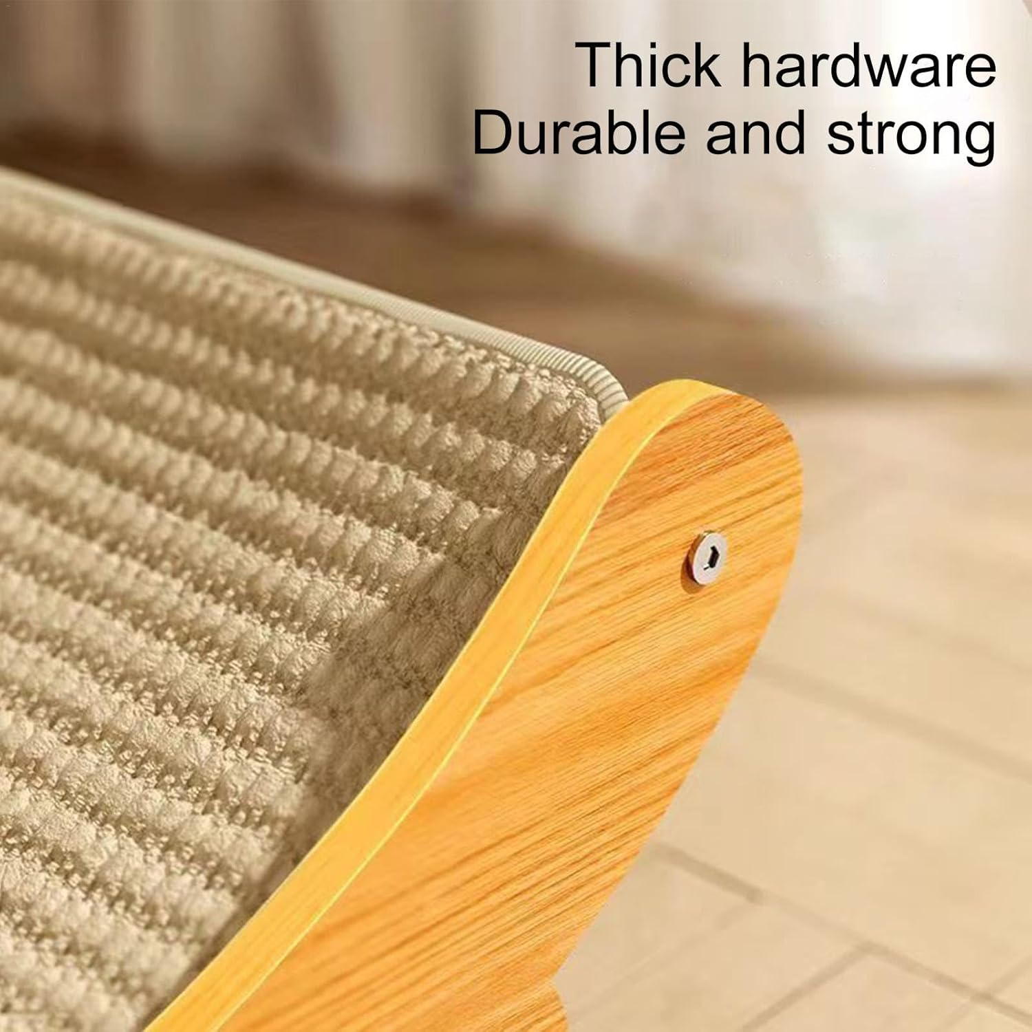 2 in 1 Sisal Bed and Board for Scratching | Sisal Cat Scratching Bed,Scratch Lounge Cat Bed,Reusable Sisal Cat Scratching Ramp for Pets of Small to Medium Size for Cat Kitten to Rest Or - Large image number 6