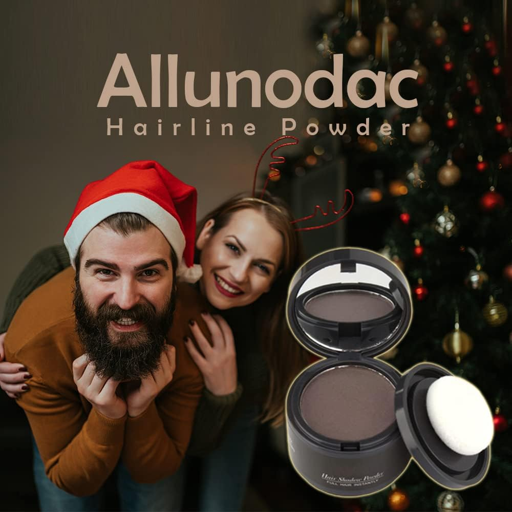 Hairline Powder, Instantly Hairline Shadow, Root Touch up Powder, Hair Powder for Thinning Hair, Root Cover Up, Hair Toppers for Women & Men, Windproof&Sweatproof,Grey Hair Cover up (Dark Brown) image number 3