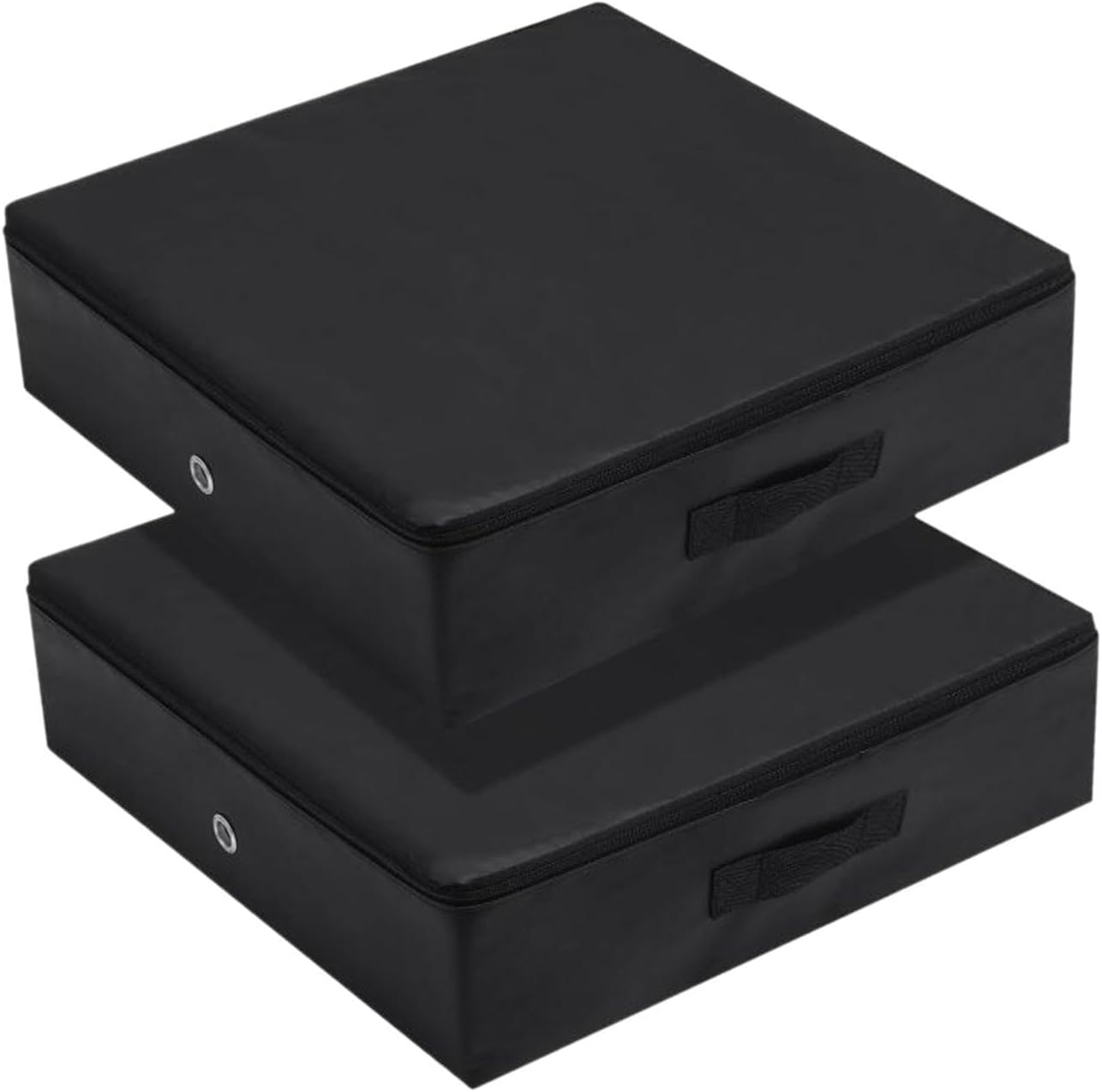 Kibcslic 2 Weightlifting Fall Protection Mats, Barbell Deadlift Mats, Compact 50 X 50 X 15 Cm (20 X 20 X 6 Inches), Weightlifting Drop Mats for Fitness