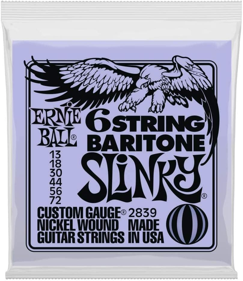 Ernie Ball Baritone Guitar Nickel Wound Set, .013 -.072