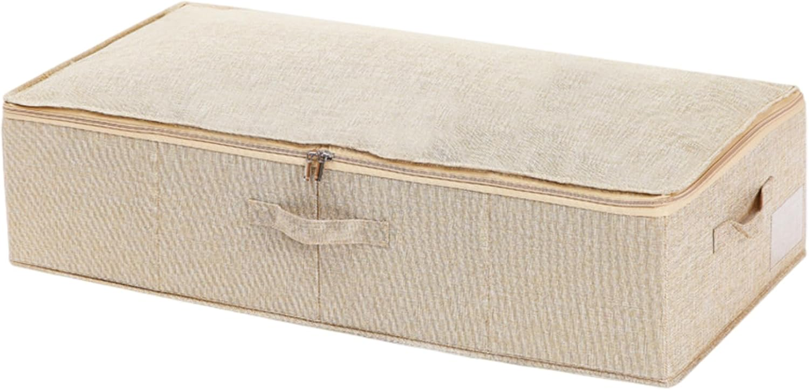 Wedding Dress Storage Box, 30X15X7 Dustproof Moisture Proof Foldable Wedding Keepsake Box with Handle and Zipper for under Bed Closet- image number 1