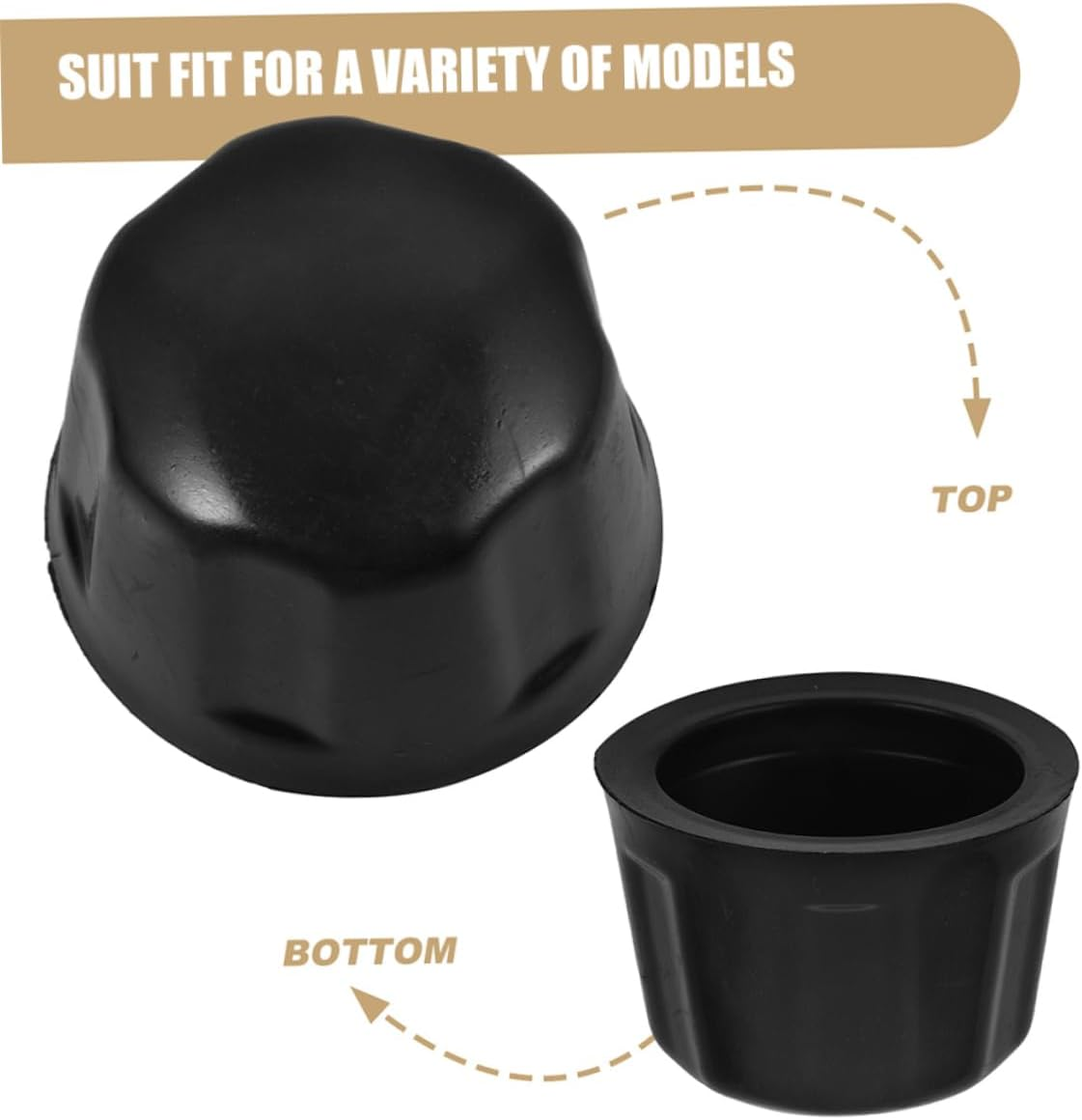 PLAFOPE 4Pcs ATV Rim Cover Caps Rubber Replacement Wheel Cover Fit for Easy Installation image number 1