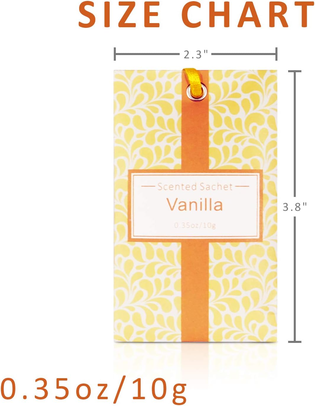 LA BELLEF&Eacute;E Scented Sachet,14-Packs Vanilla Fragrance Packets Perfume Envelopes Sachets, Idea Home, Wardrobe, Drawer, Car, Closets Vanilla Schets-14 image number 1