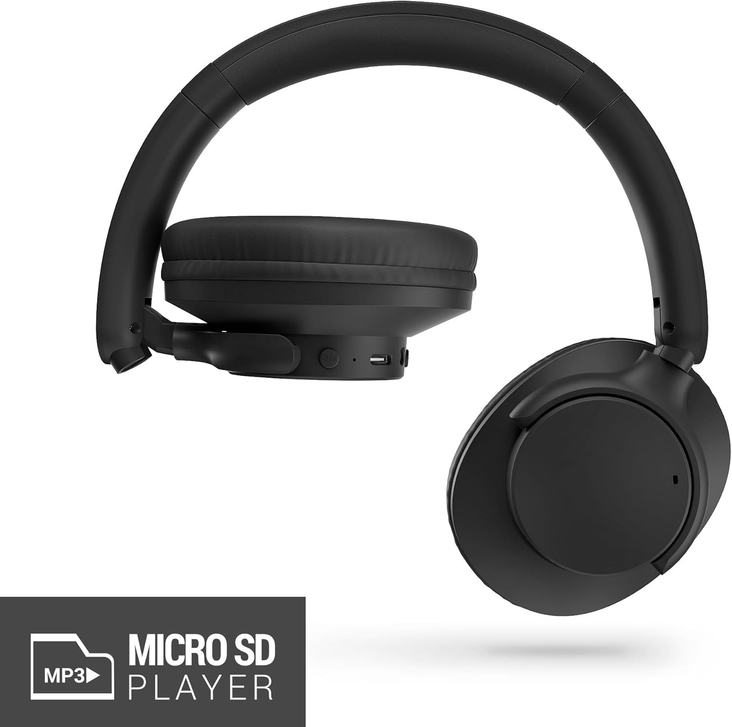 Energy Sistem Radiobeat Bluetooth Headphones (Recycled Plastic GRS, Bluetooth 5.4, 20H Battery, Adjustable Headband, Foldable Design, FM Radio, Micro SD MP3 Player, Voice Assistant)