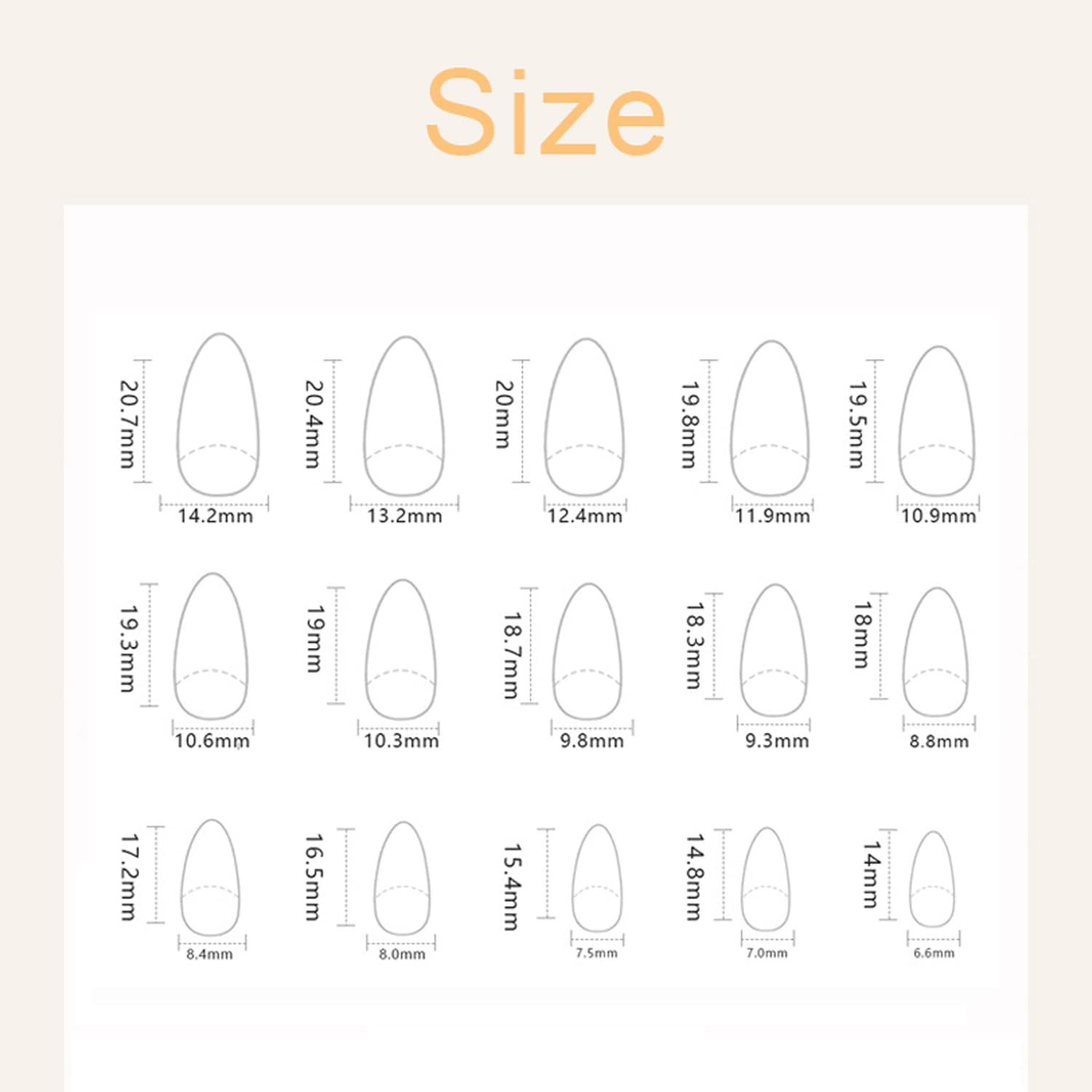 24 PCS Press on Nails Short False Nails Acrylic Nail Design Nails Full Cover Glue on Nails Stick on Nails for Women Girls Manicure Art Decorations (Nails1) image number 5