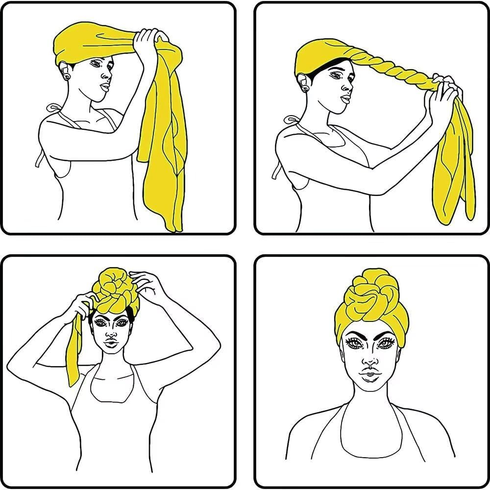 African Headwraps for Women Head Wraps Ankara Wrap Head Scarf image number 3