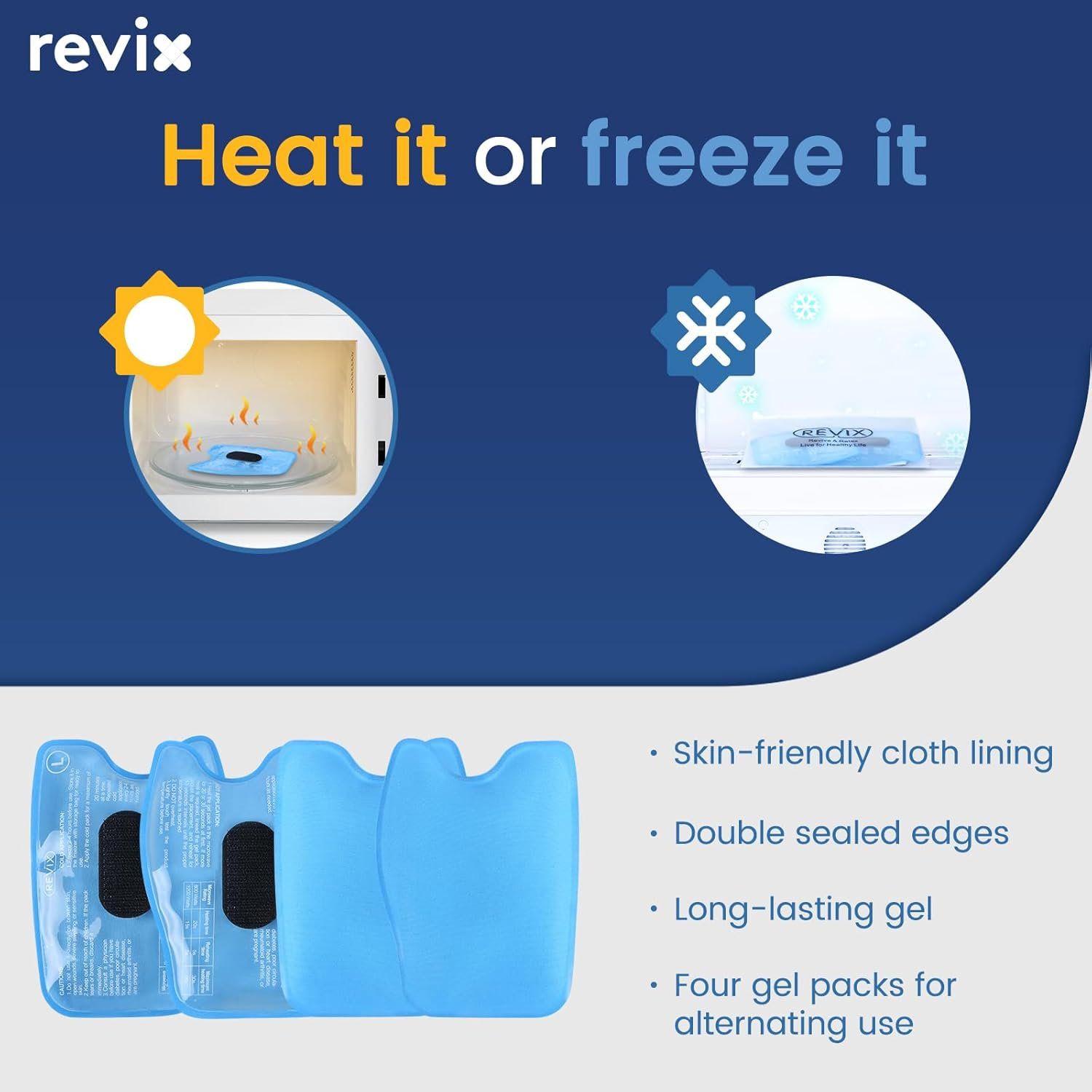 REVIX Wisdom Teeth Ice Pack Head Wrap with 3D Sewing Jaw Ice Pack for Face Oral Surgery Pain Relief for TMJ, Tooth Extraction & Teeth Removed, Extra Snug Fit with 4 Hot Cold Gel Packs Reusable, Black image number 4