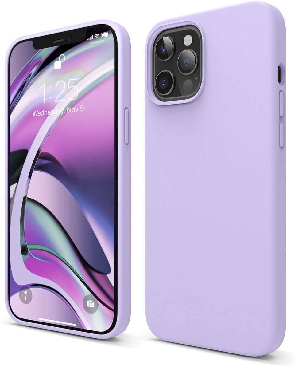 Elago Liquid Silicone Case Designed for Iphone 12 Pro Max Case (6.7"), Premium Silicone, Full Body Protection : 3 Layer Shockproof Cover Case (Green Mint) - Mint Green image number 1