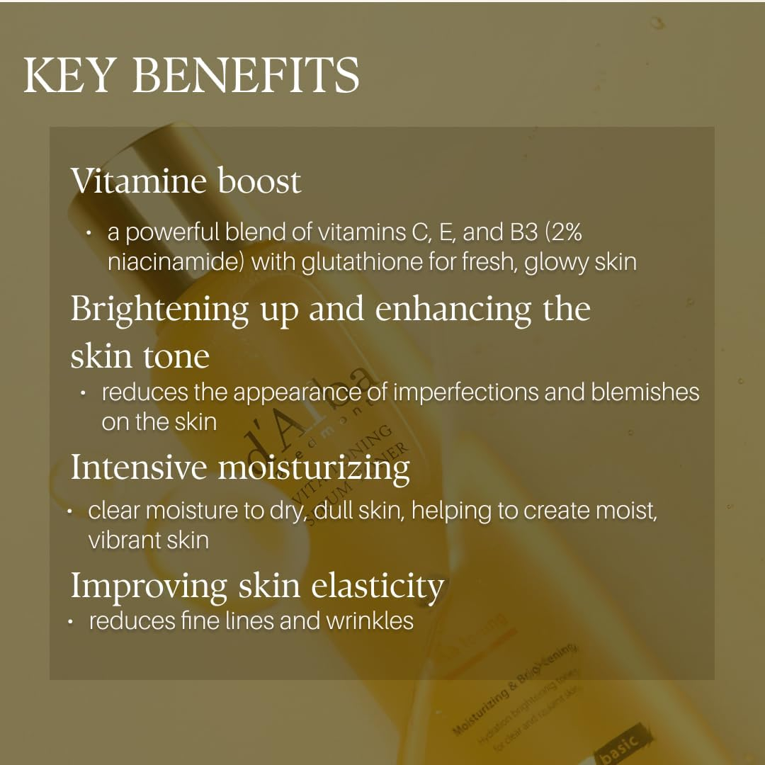 D'Alba White Truffle Vita Toning Serum Toner, Glass Skin with Double Vitamin Skincare, Face Moisturizer, Korean Skin Care (180Ml) image number 1