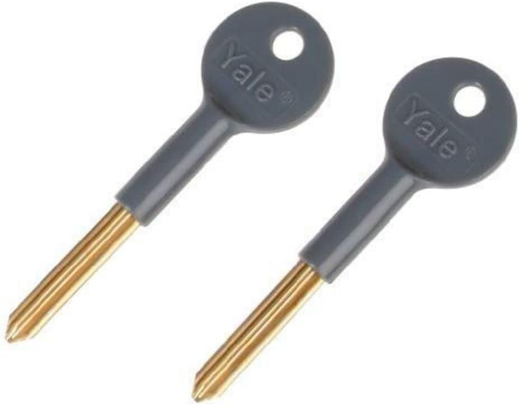 Yale P-2PM444-WE-2 Door Security Bolt, White Finish, Pack of 2, Standard Security, Visi Packed, Suitable for Hinged and Wooden Doors