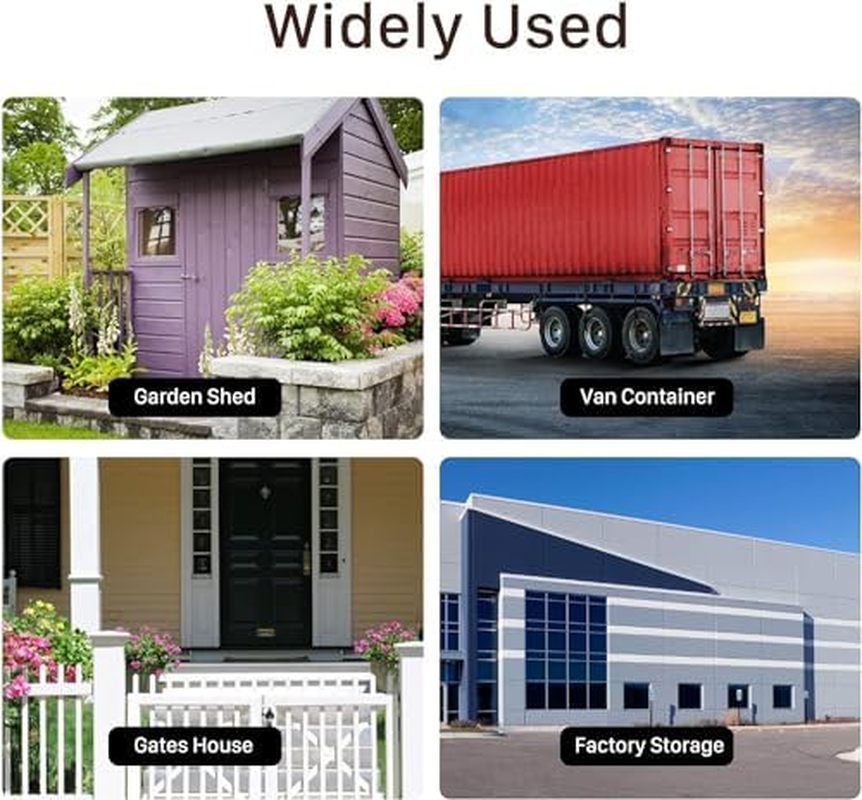 Van Lock Heavy Duty Door Safety Padlock 1/2 X Van Garage Shed Heavy Duty Safety Lock Suitable for Vans and Garages Rust Resistant Chrome Security 73Mm image number 6