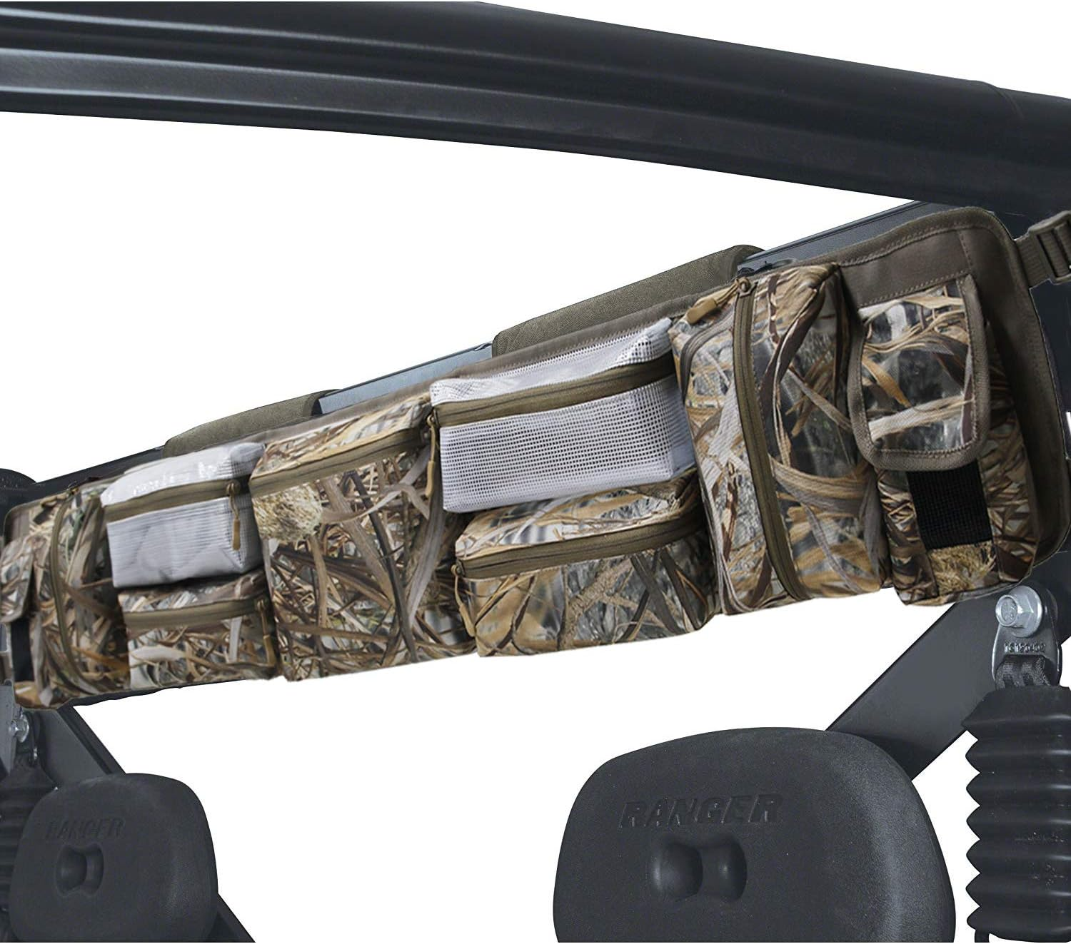 MYDAYS UTV Roll Cage Organizer Case, Cargo Rear Storage Bag Gear Bags,Tools Storage Solution for Most Full Size Utvs, Polaris, Yamaha and Kawasaki Utvs image number 3