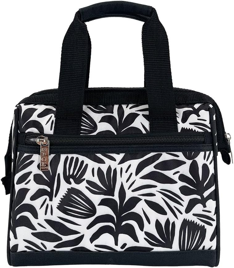 Sachi 'Style 34' Insulated Lunch Bag - Monochrome Blooms image number 6