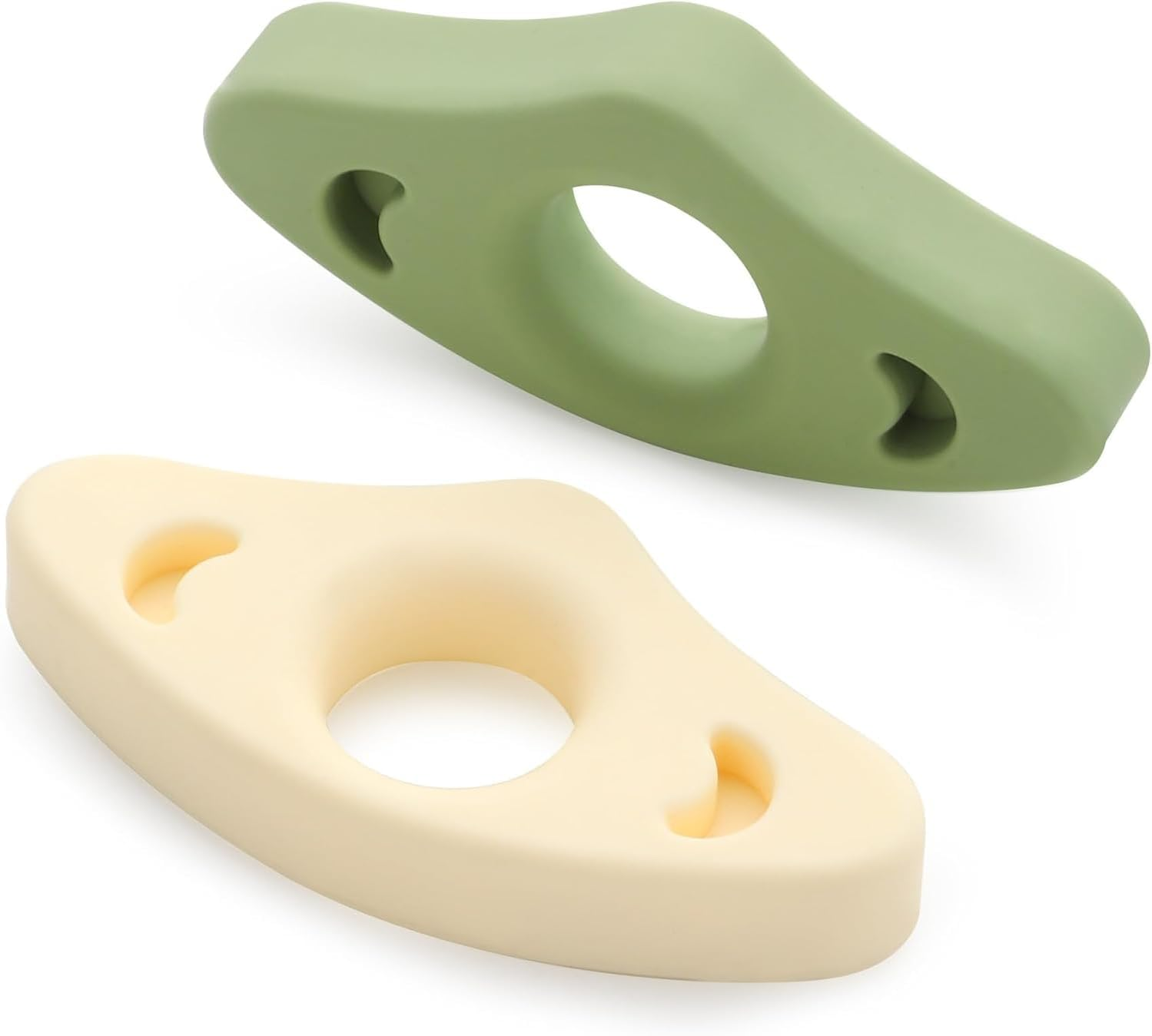 Book Page Holder, 2 Pack Breathable Silicone Thumb Page Holder for Reading, Ideal Book Reader Gifts and Reading Accessories (White+Green) image number 5