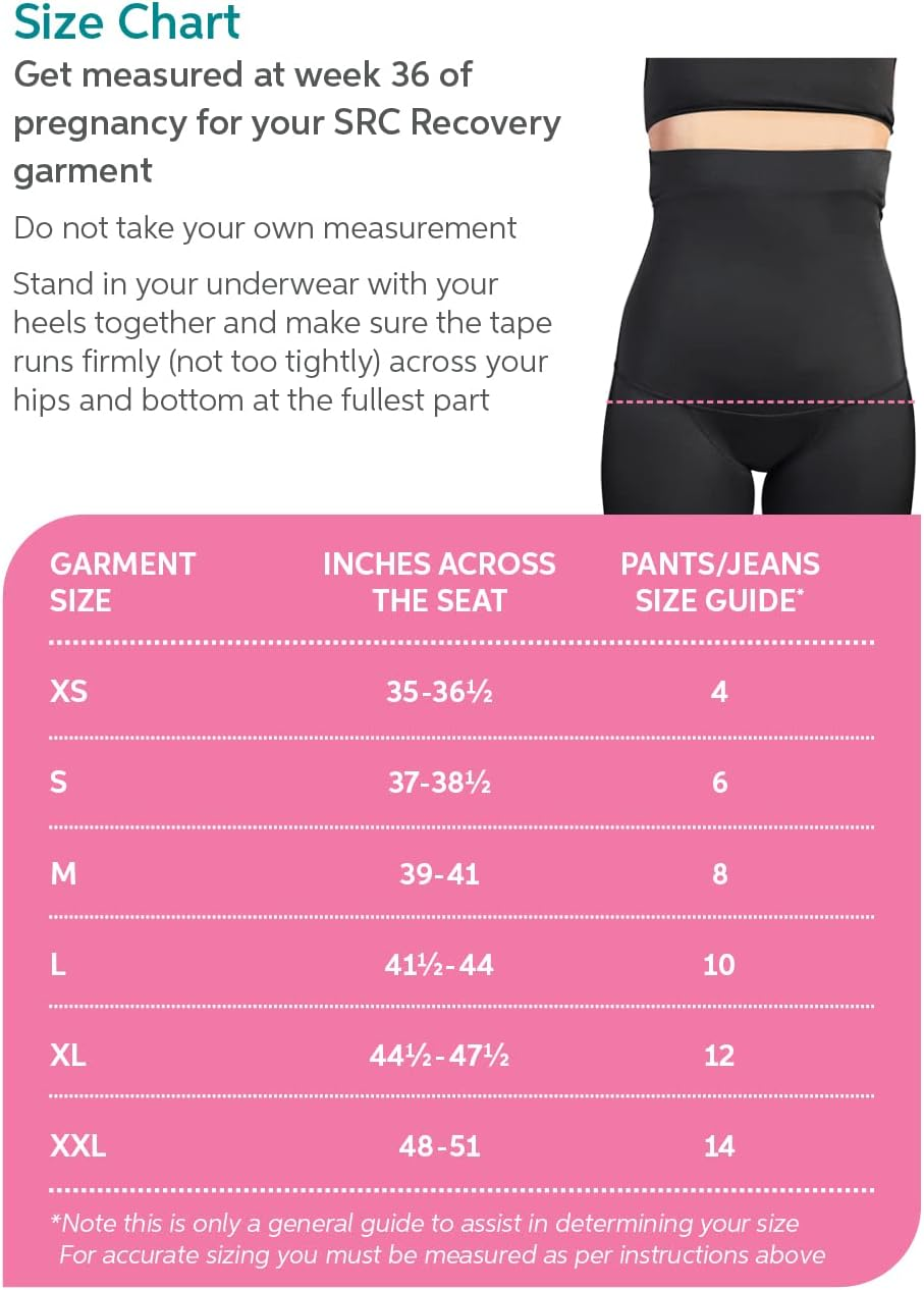 SRC Recovery Post Partum Leggings for Women High Waist Full Length Black image number 4