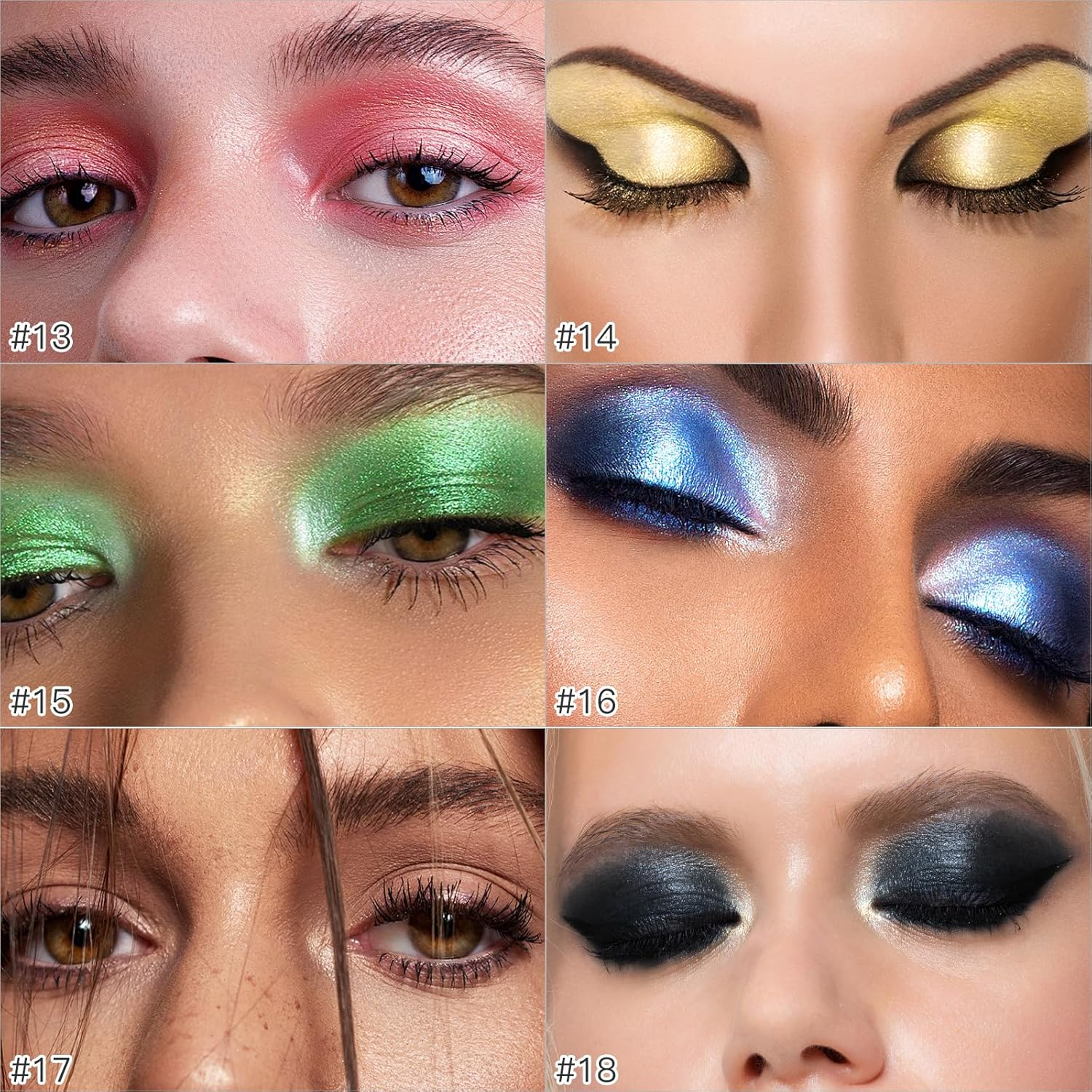 Eye-Shadow Stick Makeup Cosmetics Eye Brightener, Rotatable Cream Eye Shadow Pencil, Glitter Shimmer Eyeshadow Stick with Sponge Smudger for Eye Makeup (08# Violet Shimmer) image number 4