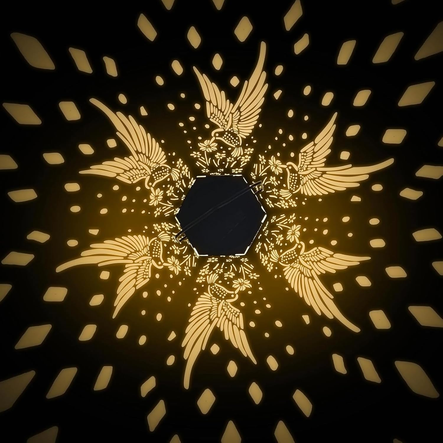 Solar Lights for Outdoor Hanging - 1 Piece Solar Lights for Outdoor Garden - IP65 Waterproof Solar Lantern for Outdoors, Metal Solar Garden Lights for Outdoor Garden Decoration Outdoor Balcony Patio image number 5