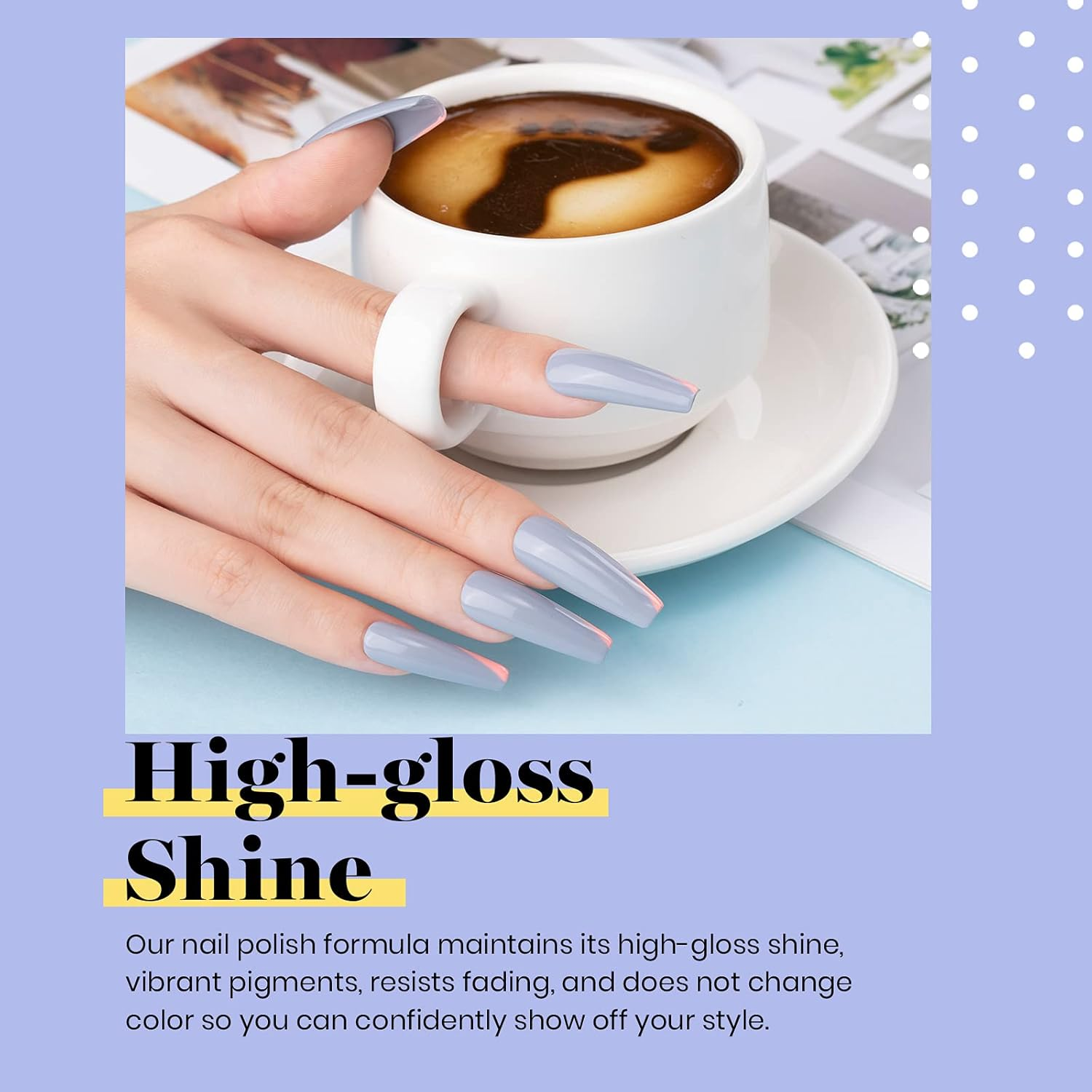 Beetles Gel Polish Oh Whale Gray Color Gel Nail Polish, 15Ml Spring Grey Gel Nail Soak off UV LED Nail Lamp Gel Polish Nail Art Manicure Salon DIY Home 0.5Oz Gel Nail Polish