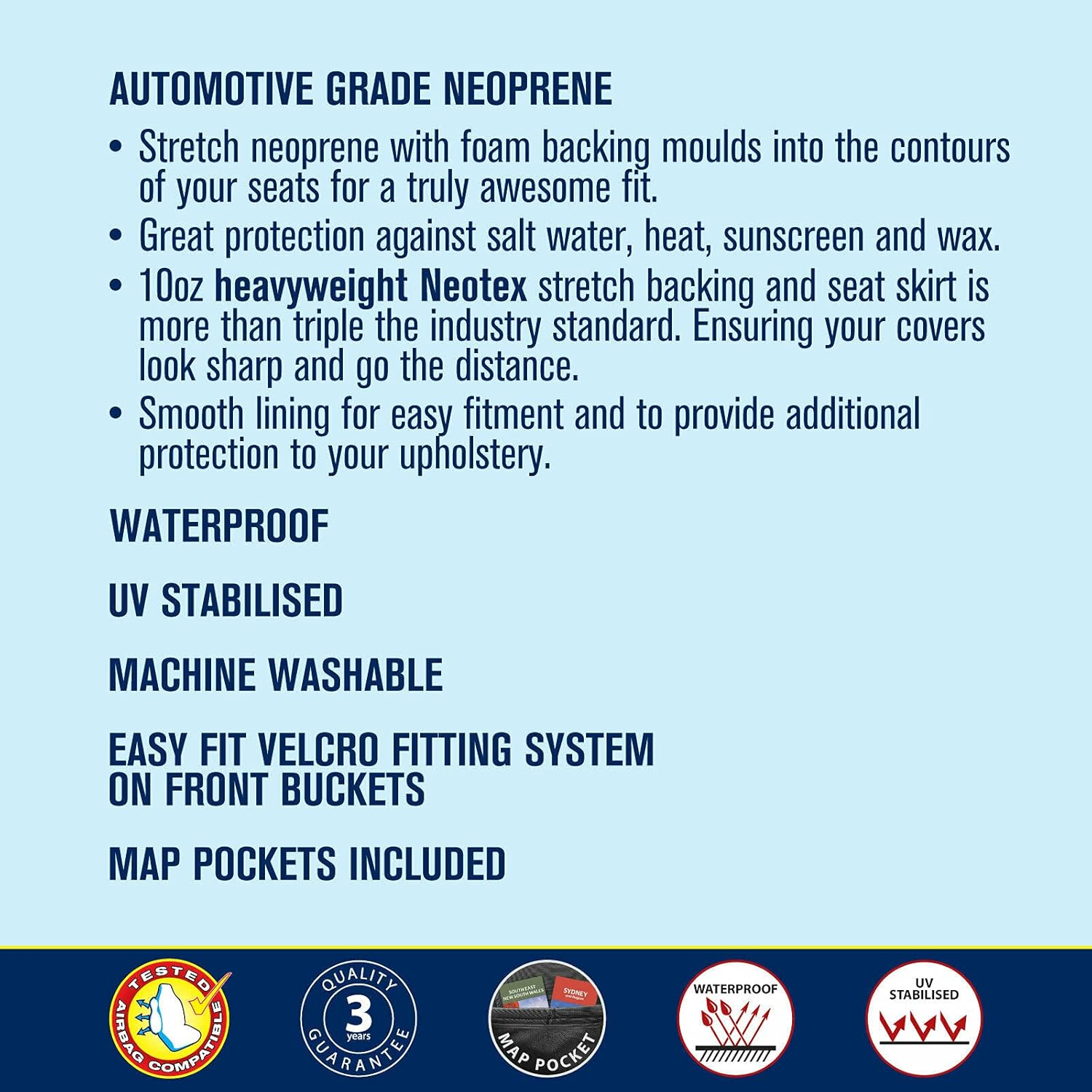 For Mazda CX-5 KE Maxx SUV 2012-2017 Neoprene Front & Rear Seat Covers Custom CX5 image number 5