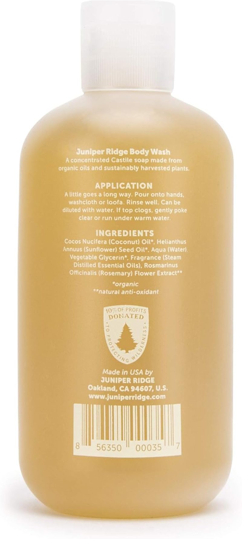 JUNIPER RIDGE Desert Cedar Body Wash - All-Purpose Liquid Castile Soap, Multi-Use Body Wash, Shampoo, Hand Wash, Face Wash, Clean, Vegan, Paraben Free, Preservative Free, 8 Oz image number 2
