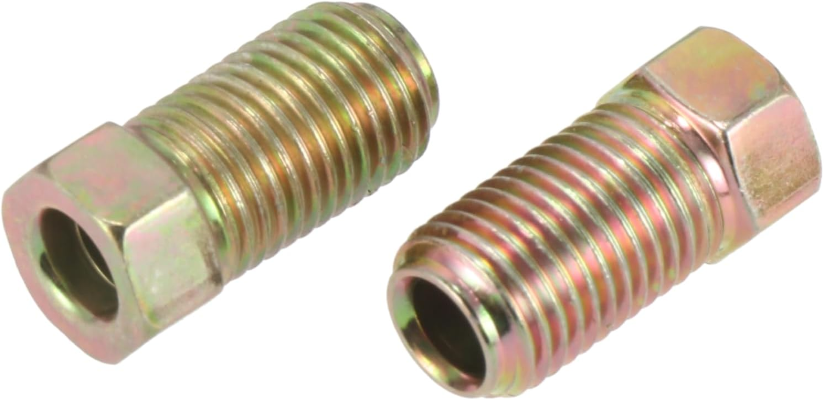 X AUTOHAUX 10Pcs 3/8 Inch-24 Threads Brake Line Extension Nut Fittings for 3/16" Steel Brake Line Tubing for Car image number 5