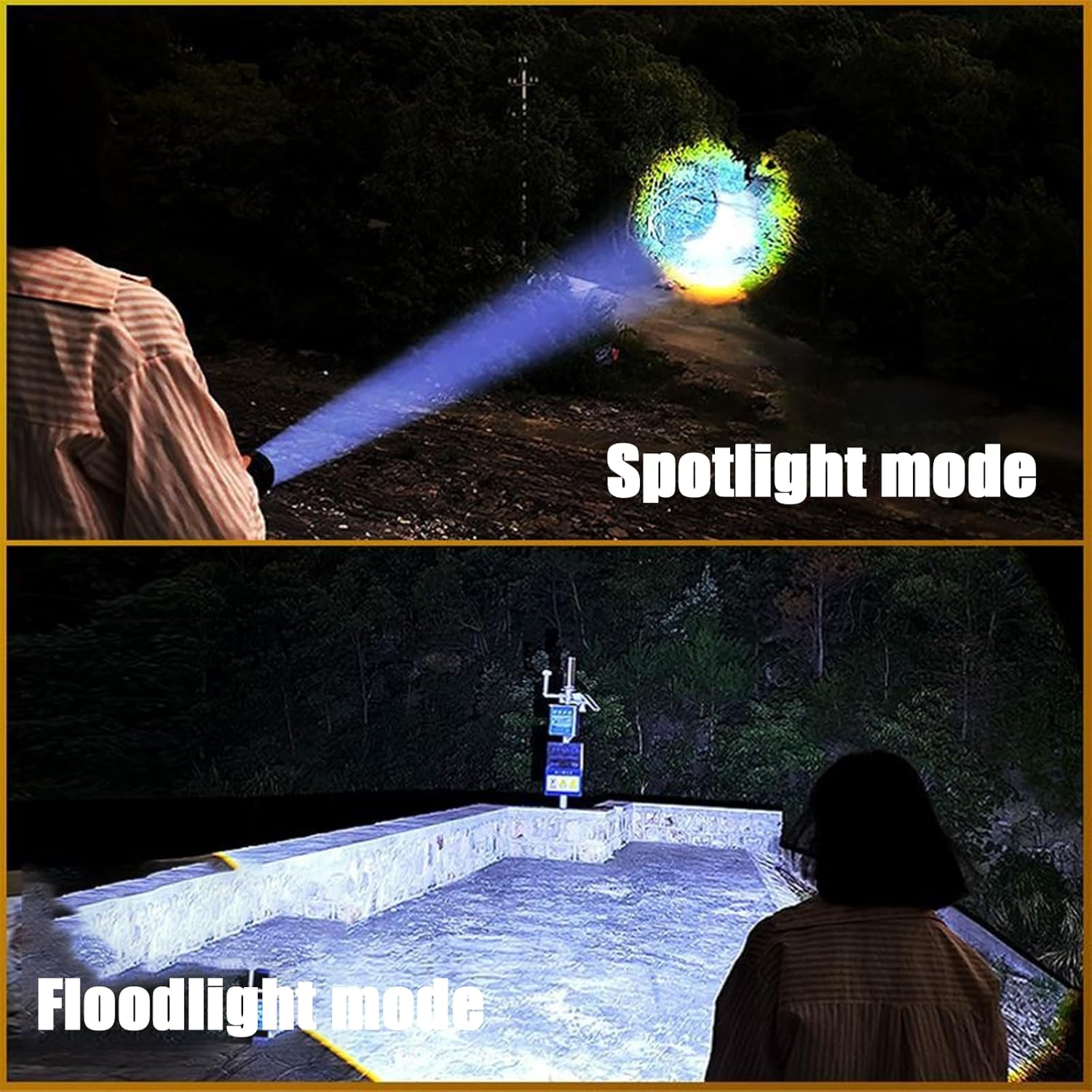 Peachloft Flashlight, Peachloft Powerful LED Flashlight, Adjustable Zoom Mini Flash Light, Rechargeable LED Flashlights 900000 High Lumens Super Bright Tactical, Ipx4 Waterproof /710 image number 3