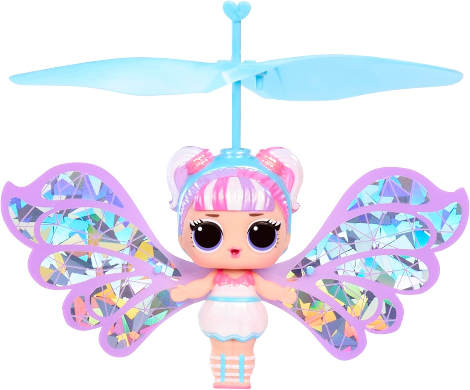 L.O.L. Surprise! Magic Flyers Fairies Tots - Snowflake - Includes 1 Doll and a Wand, Comes in a Flower-Shaped Packaging, Collect All 2 image number 1