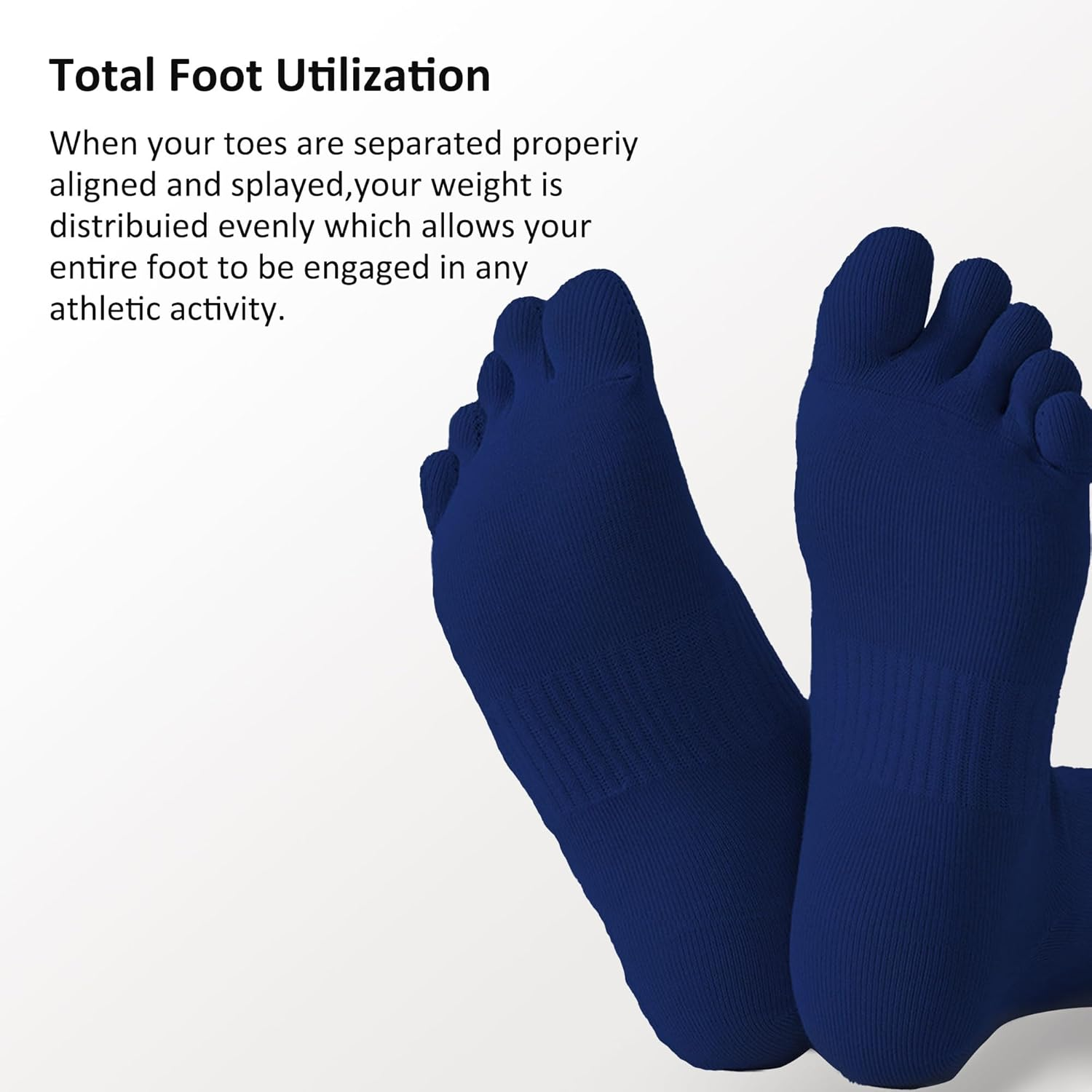 Male Sports Socks Do Not Slip Running Mountaineering Training Socks 5 Pairs image number 1