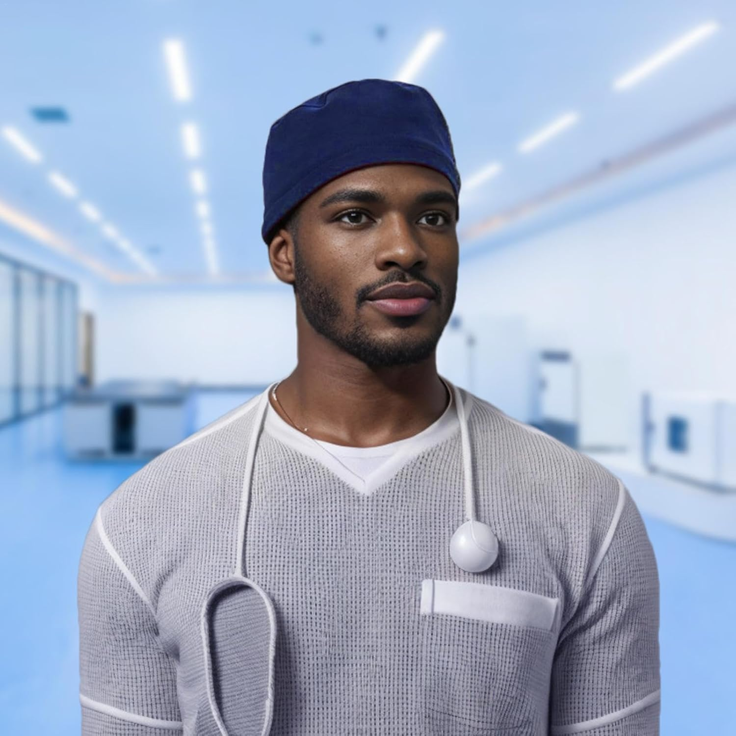 Surgical Cap - Work Hat Cotton Surgeon Caps,Surgical Headwear, Nurse Scrub Cap, Doctors, Nursing Caps for Nurses, Dentists, Pharmacists, Vets, Personnel - Wine Red image number 4