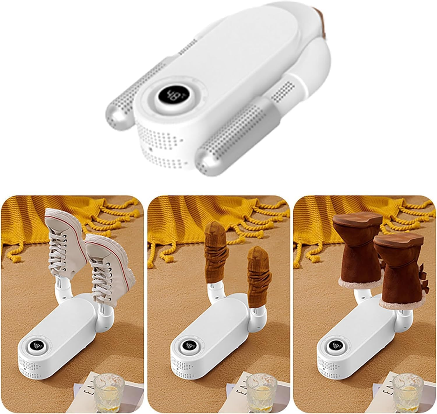 Shoe Dryer, Intelligent Electric Boot Dryer Machine, Safeguards Your Shoes with Single Key Drying, Constant Temperature Shoes Drying Tool for Winter Boots, Socks, Work Boots, Sports Shoes, and Gloves. image number 3