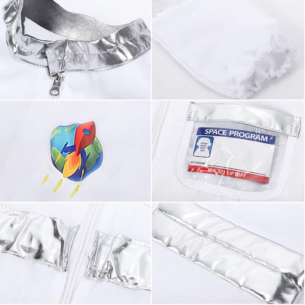 Kids Dressing up Costumes Pretend Play Police, Firefighter, Doctor, Astronaut for Boys Girls Pretend Role Play Costumes Accessories for Age 3-8 image number 6